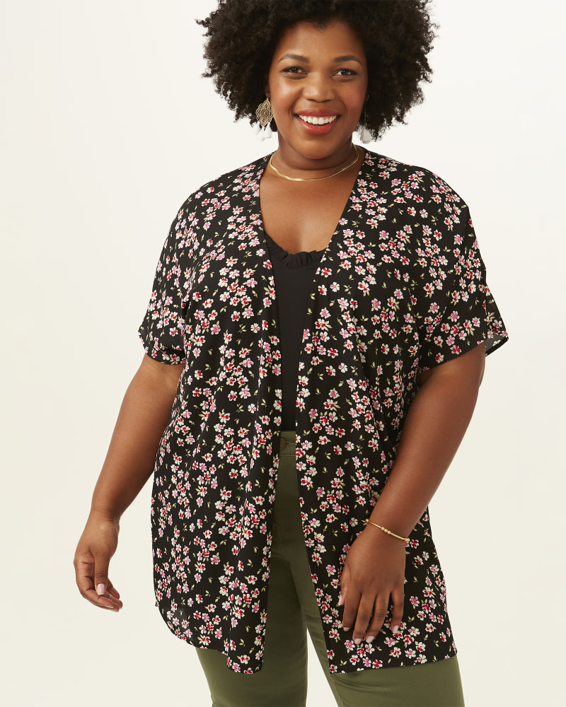 Front of plus size Vivian Kimono Duster by Socialite | Dia&Co | dia_product_style_image_id:202240